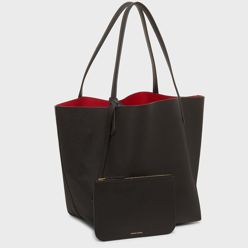 Women's Mansur Gavriel Everyday Soft Tote Bags Black | AU 5246VQ